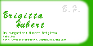 brigitta hubert business card